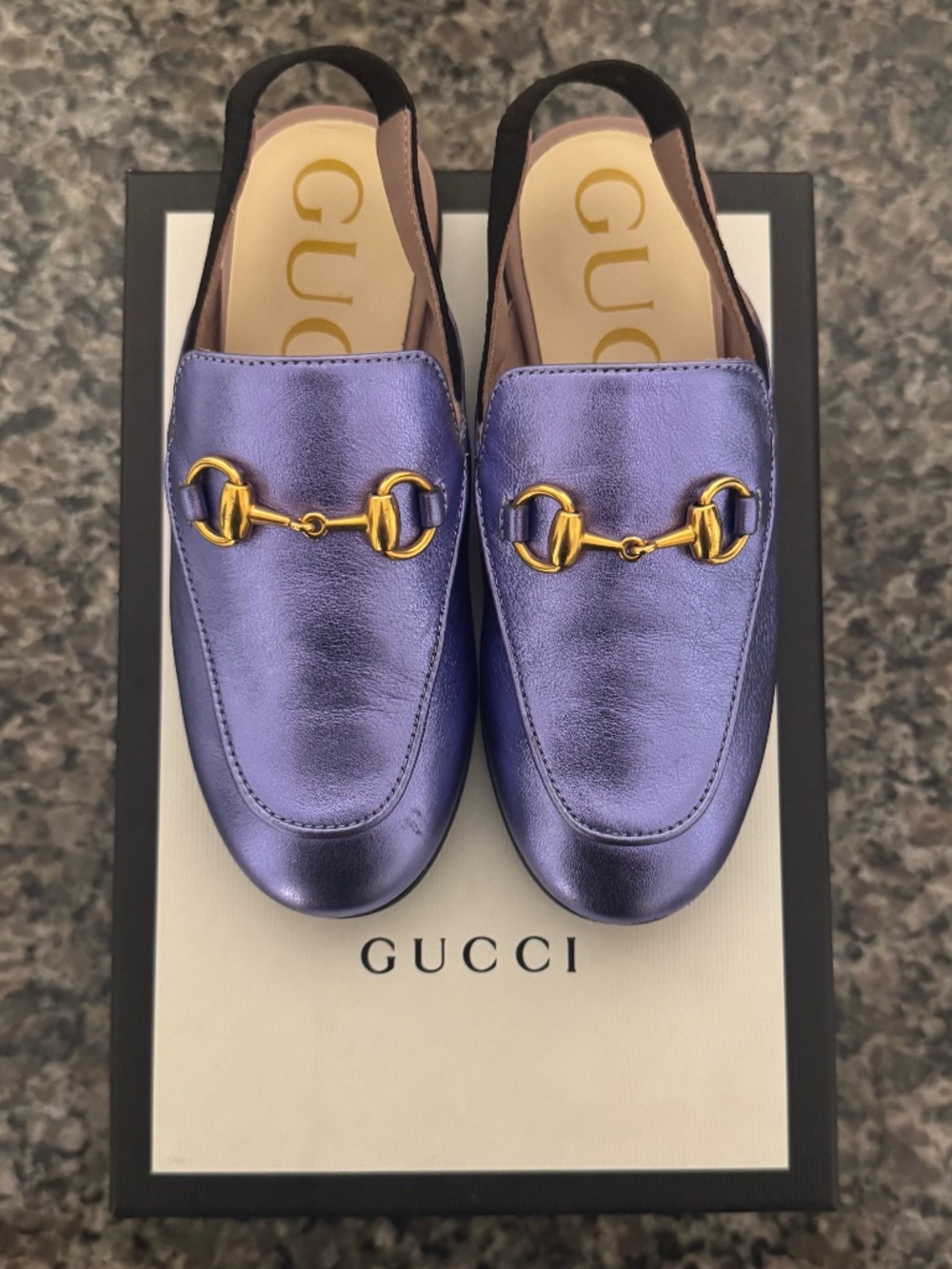 (BARELY USED) GUCCI PRINCETOWN LOAFER SLIPPER / MULE — CHILDREN’S SZ. 28 (US 11)